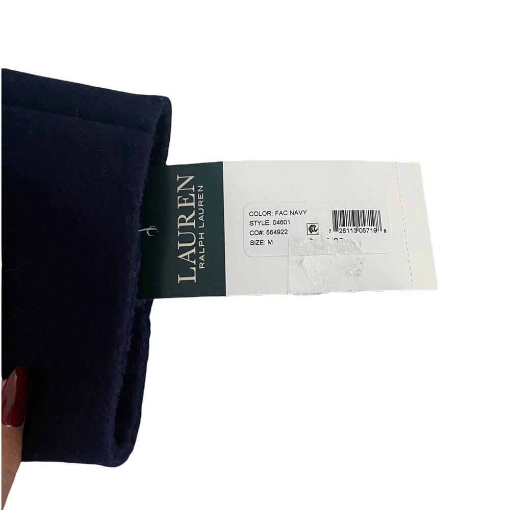 Lauren Ralph Lauren Womens Wool Blend Reefer Coat Blue M Medium - Picture 7 of 10
